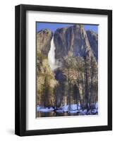 Yosemite Falls Reflected in Merced River, Yosemite National Park, California, Usa-Jamie & Judy Wild-Framed Photographic Print