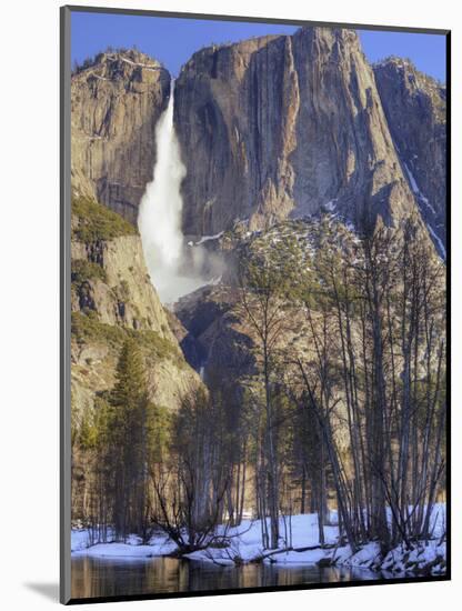 Yosemite Falls Reflected in Merced River, Yosemite National Park, California, Usa-Jamie & Judy Wild-Mounted Photographic Print