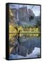 Yosemite Falls Reflection at Swinging Bridge-Vincent James-Framed Stretched Canvas