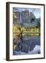 Yosemite Falls Reflection at Swinging Bridge-Vincent James-Framed Photographic Print