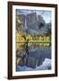 Yosemite Falls Reflection at Swinging Bridge-Vincent James-Framed Photographic Print