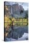 Yosemite Falls Reflection at Swinging Bridge-Vincent James-Stretched Canvas