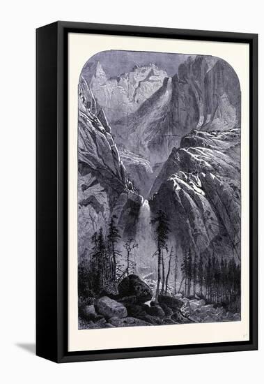 Yosemite Falls United States of America-null-Framed Stretched Canvas