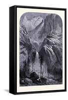 Yosemite Falls United States of America-null-Framed Stretched Canvas