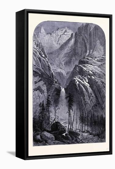 Yosemite Falls United States of America-null-Framed Stretched Canvas