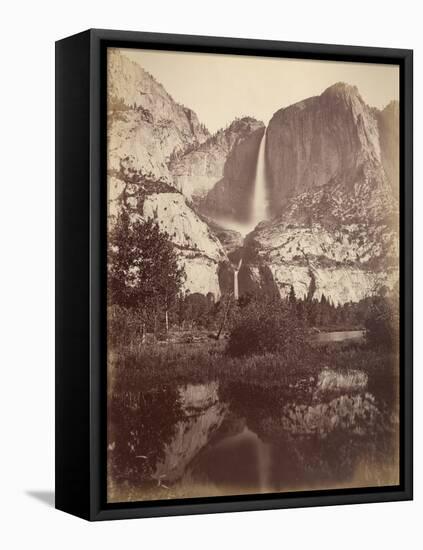 Yosemite Falls, Usa, 1861-75-Carleton Emmons Watkins-Framed Stretched Canvas