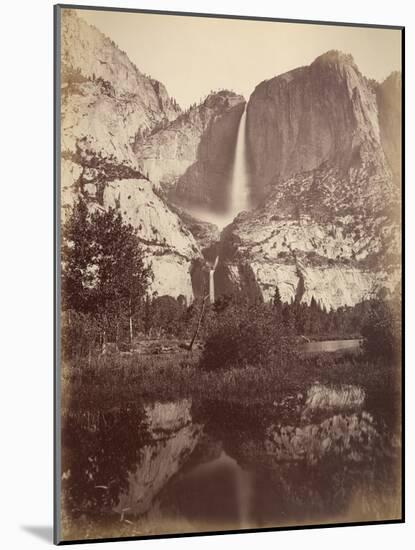 Yosemite Falls, Usa, 1861-75-Carleton Emmons Watkins-Mounted Photographic Print