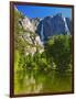 Yosemite Falls With The Merced River-George Oze-Framed Photographic Print