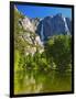 Yosemite Falls With The Merced River-George Oze-Framed Photographic Print