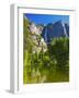 Yosemite Falls With The Merced River-George Oze-Framed Photographic Print