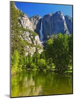 Yosemite Falls with the Merced River-George Oze-Mounted Photographic Print