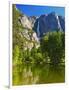 Yosemite Falls with the Merced River-George Oze-Framed Photographic Print