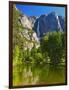 Yosemite Falls with the Merced River-George Oze-Framed Photographic Print