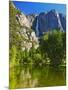 Yosemite Falls with the Merced River-George Oze-Mounted Photographic Print