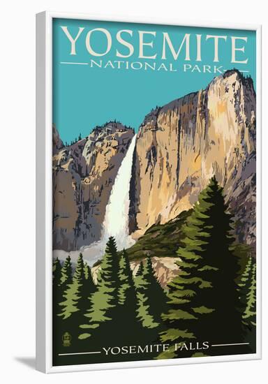 Yosemite Falls - Yosemite National Park, California-null-Framed Poster