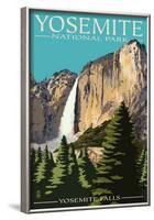 Yosemite Falls - Yosemite National Park, California-null-Framed Poster