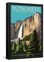 Yosemite Falls - Yosemite National Park, California-null-Framed Poster