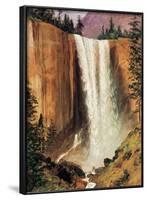 Yosemite Falls-Albert Bierstadt-Framed Art Print