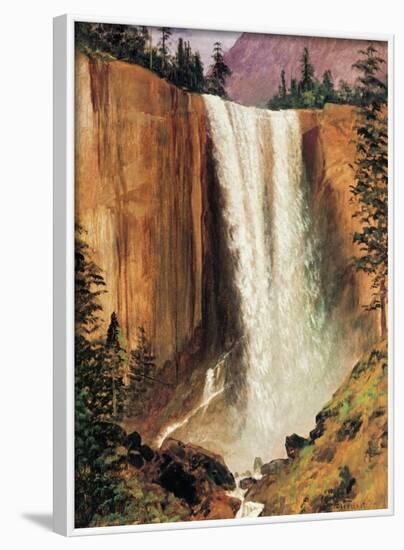 Yosemite Falls-Albert Bierstadt-Framed Art Print