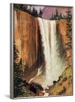 Yosemite Falls-Albert Bierstadt-Framed Art Print