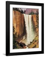 Yosemite Falls-Albert Bierstadt-Framed Art Print