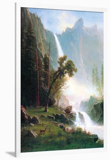 Yosemite Falls-Albert Bierstadt-Framed Art Print