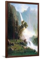 Yosemite Falls-Albert Bierstadt-Framed Art Print