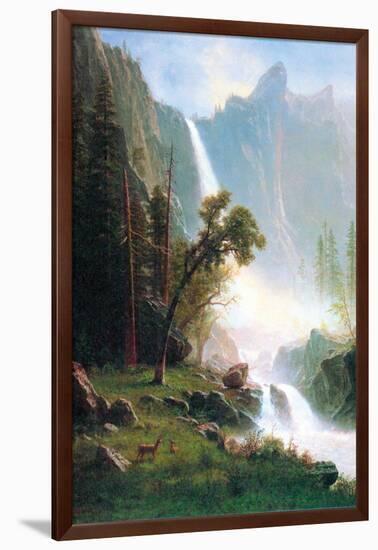 Yosemite Falls-Albert Bierstadt-Framed Art Print