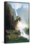 Yosemite Falls-Albert Bierstadt-Framed Stretched Canvas