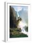 Yosemite Falls-Albert Bierstadt-Framed Art Print