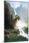 Yosemite Falls-Albert Bierstadt-Mounted Art Print