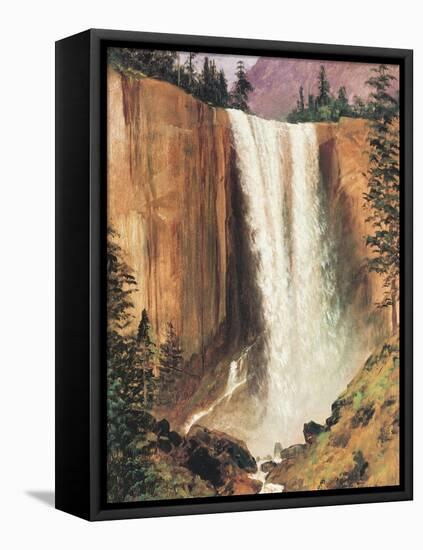 Yosemite Falls-Albert Bierstadt-Framed Stretched Canvas