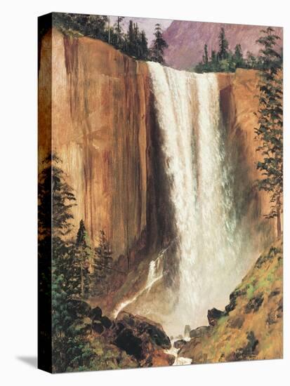 Yosemite Falls-Albert Bierstadt-Stretched Canvas