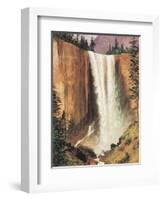 Yosemite Falls-Albert Bierstadt-Framed Art Print