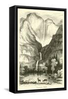 Yosemite Falls-null-Framed Stretched Canvas