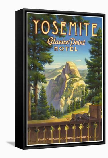 Yosemite, Glacier Point Hotel-Kerne Erickson-Framed Stretched Canvas