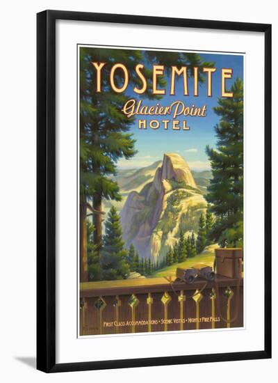 Yosemite, Glacier Point Hotel-Kerne Erickson-Framed Art Print