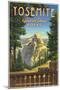 Yosemite, Glacier Point Hotel-Kerne Erickson-Mounted Art Print