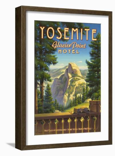 Yosemite, Glacier Point Hotel-Kerne Erickson-Framed Art Print