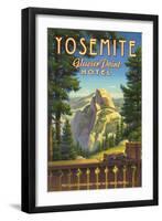 Yosemite, Glacier Point Hotel-Kerne Erickson-Framed Art Print