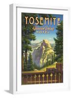 Yosemite, Glacier Point Hotel-Kerne Erickson-Framed Art Print