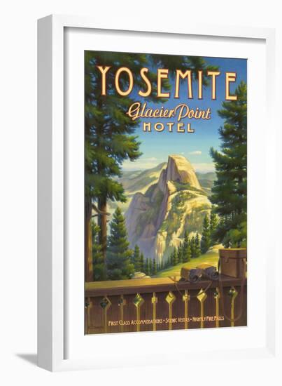 Yosemite, Glacier Point Hotel-Kerne Erickson-Framed Art Print