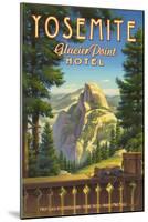 Yosemite, Glacier Point Hotel-Kerne Erickson-Mounted Art Print