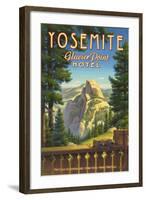 Yosemite, Glacier Point Hotel-Kerne Erickson-Framed Art Print