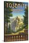 Yosemite, Glacier Point Hotel-Kerne Erickson-Stretched Canvas