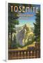 Yosemite, Glacier Point Hotel-Kerne Erickson-Framed Art Print