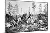 Yosemite Indian Huts, C.1870s-American Photographer-Mounted Photographic Print