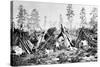 Yosemite Indian Huts, C.1870s-American Photographer-Stretched Canvas