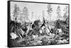 Yosemite Indian Huts, C.1870s-American Photographer-Framed Stretched Canvas