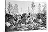 Yosemite Indian Huts, C.1870s-American Photographer-Stretched Canvas